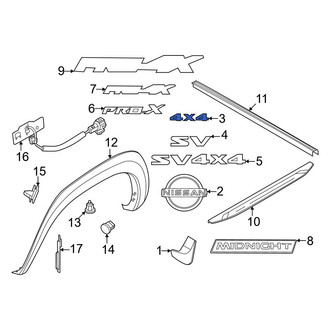 Nissan OE - Rear Tailgate Emblem