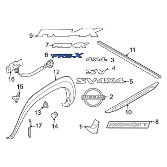 Nissan OE - Rear Tailgate Emblem