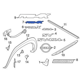 Nissan OE - Rear Tailgate Emblem