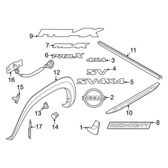 Nissan OE - Pick Up Box - Exterior Trim