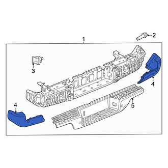 Nissan OE - Rear Left Bumper Extension