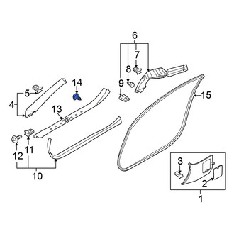 Nissan OE - Door Sill Plate Clip