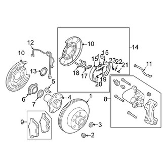 Nissan OE - Rear Drum Brake Hold Down Spring