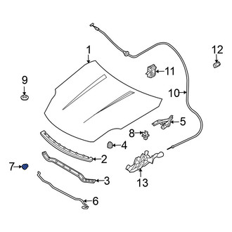 Nissan OE - Hood Prop Rod Grommet