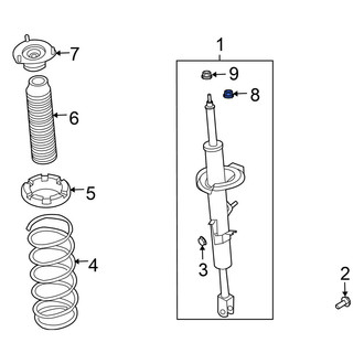 Nissan OE - Suspension Strut Mount Nut