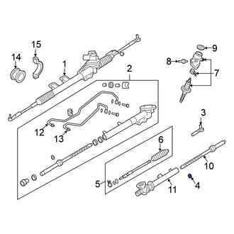 Nissan OE - Steering Tie Rod Nut
