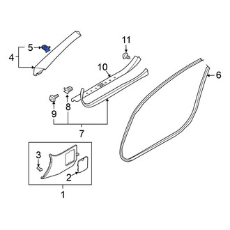 Nissan OE - Rear Trunk Trim Panel Clip