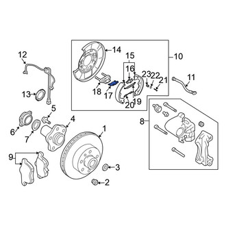 Nissan OE - Rear Parking Brake Lever