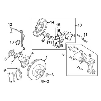 Nissan OE - Drum Brake Shoe Spring Hold Down Pin