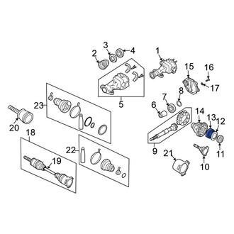 Nissan OE - Rear Differential Carrier Bearing