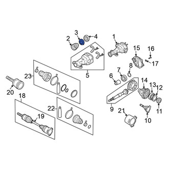 Nissan OE - Rear Drive Axle Shaft Seal