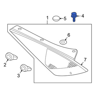 Nissan OE - Quarter Panel Trim Panel Screw