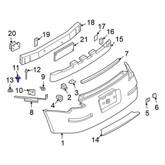 Nissan OE - Rear Bumper Cover Retainer