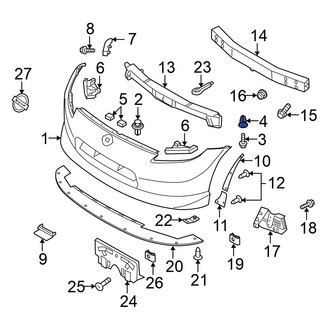 Nissan OE - Bumper Cover Nut