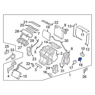 Nissan OE - Left HVAC Blend Door Actuator