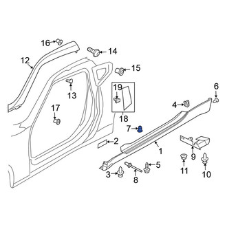 Nissan OE - Rocker Panel Molding Grommet