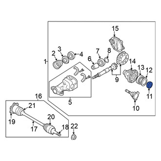 Nissan OE - Rear Drive Axle Shaft Seal