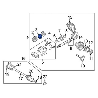 Nissan OE - Drive Shaft Pinion Yoke Seal