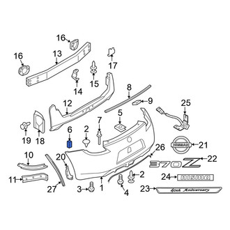 Nissan OE - Bumper Cover Grommet