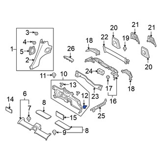 Nissan OE - Door Interior Trim Panel Retainer