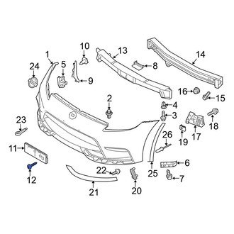 Nissan OE - License Plate Bracket Screw