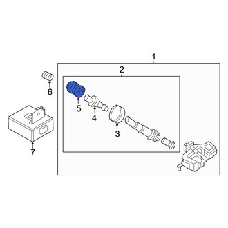 Nissan OE - Tire Pressure Monitoring System (TPMS) Valve Stem Cap