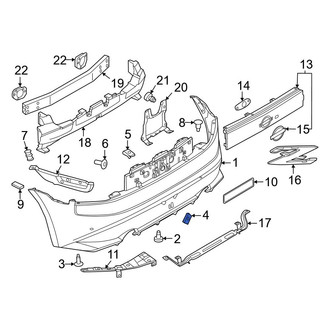 Nissan OE - Bumper Cover Nut