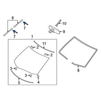 Nissan OE - Windshield Guide Pin