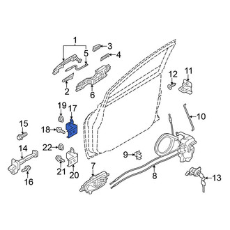 Nissan OE - Rear Left Lower Door Hinge