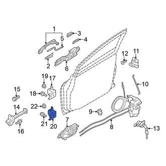 Nissan OE - Rear Left Lower Door Hinge