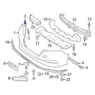 Nissan OE - Right Lower Bumper Corner Cover Bracket