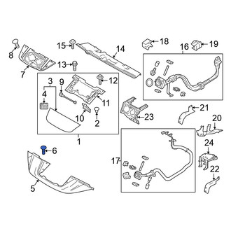 Nissan OE - Bumper Cover Retainer