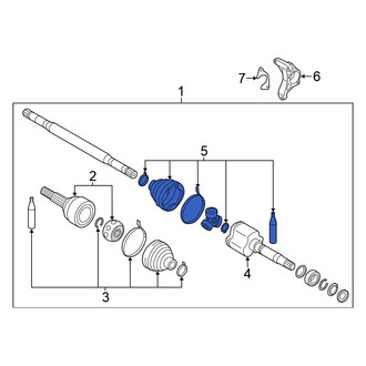 Nissan OE - Front Inner CV Joint Boot Kit