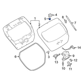 Nissan OE - Horn Nut