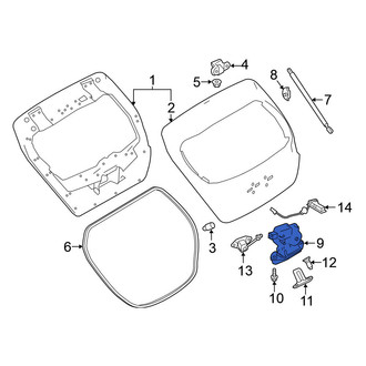 Nissan OE - Rear Liftgate Latch