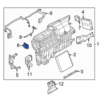 Nissan OE - Front Left HVAC Defrost Mode Door Actuator