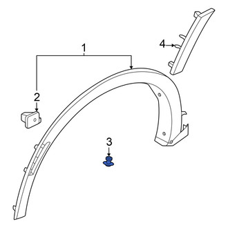 Nissan OE - Wheel Arch Molding Clip
