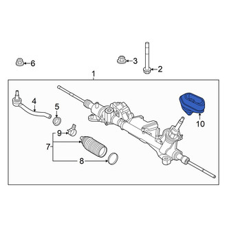 Nissan OE - Front Steering Coupling Boot