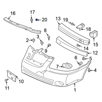 Nissan OE - Door Mirror Nut