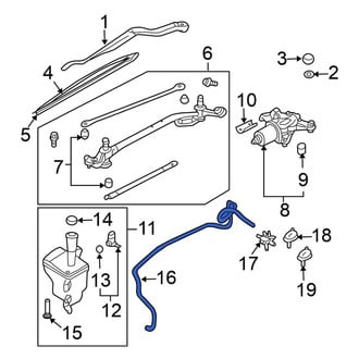 Nissan OE - Front Windshield Washer Hose