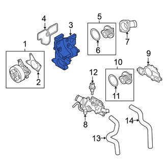 Nissan OE - Upper Engine Coolant Thermostat Housing