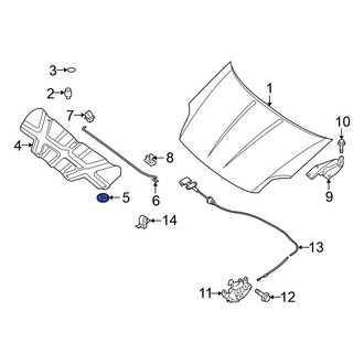 Nissan OE - Hood Insulation Pad Clip