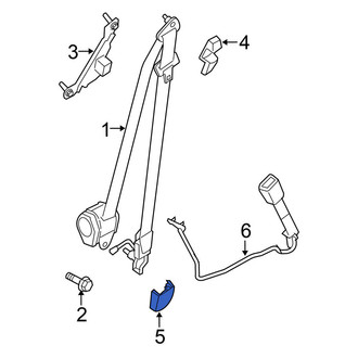 Nissan OE - Front Right Lower Seat Belt Retractor Cover