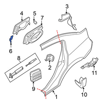 Nissan OE - Fuel Door Spring