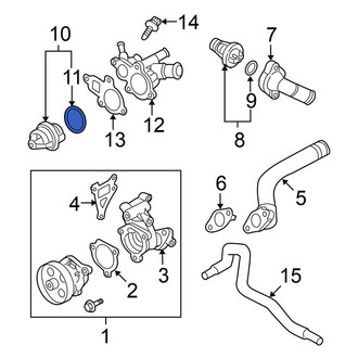 Nissan OE - Engine Coolant Thermostat O-Ring