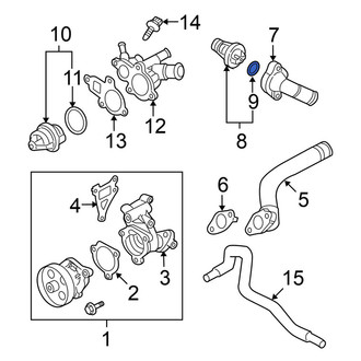 Nissan OE - Engine Coolant Thermostat O-Ring