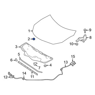 Nissan OE - Front Hood Stop Buffer