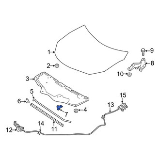 Nissan OE - Hood Prop Rod Clip