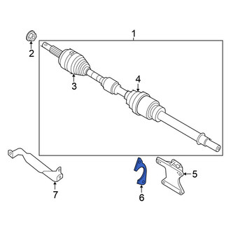 Nissan OE - Front Right CV Axle Retainer Plate