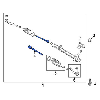 Nissan OE - Left Outer Steering Tie Rod End